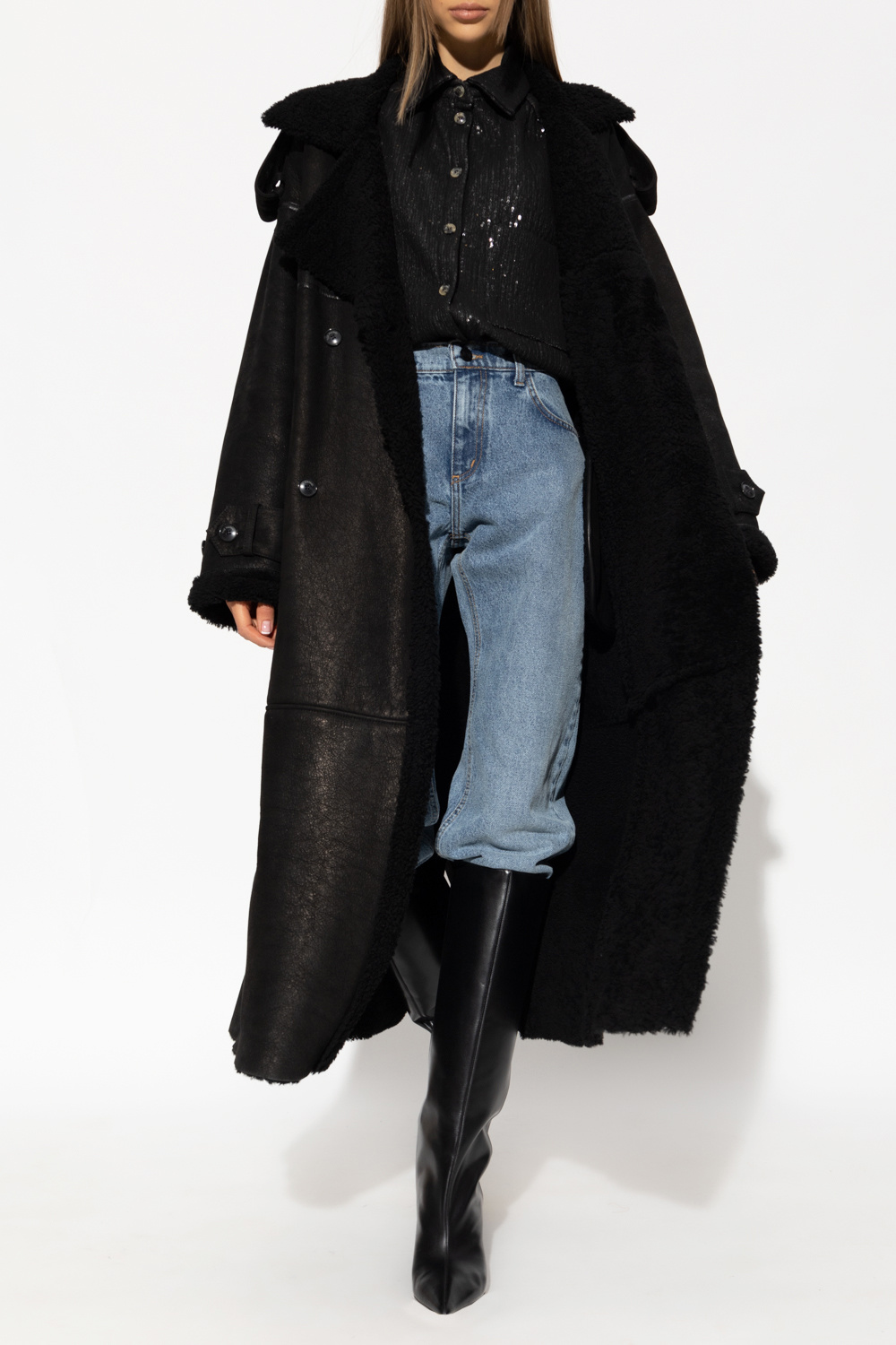 Mike sale shearling coat